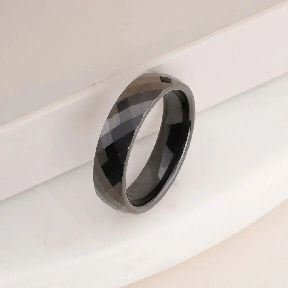 Obsidian Facet Ring | Salty