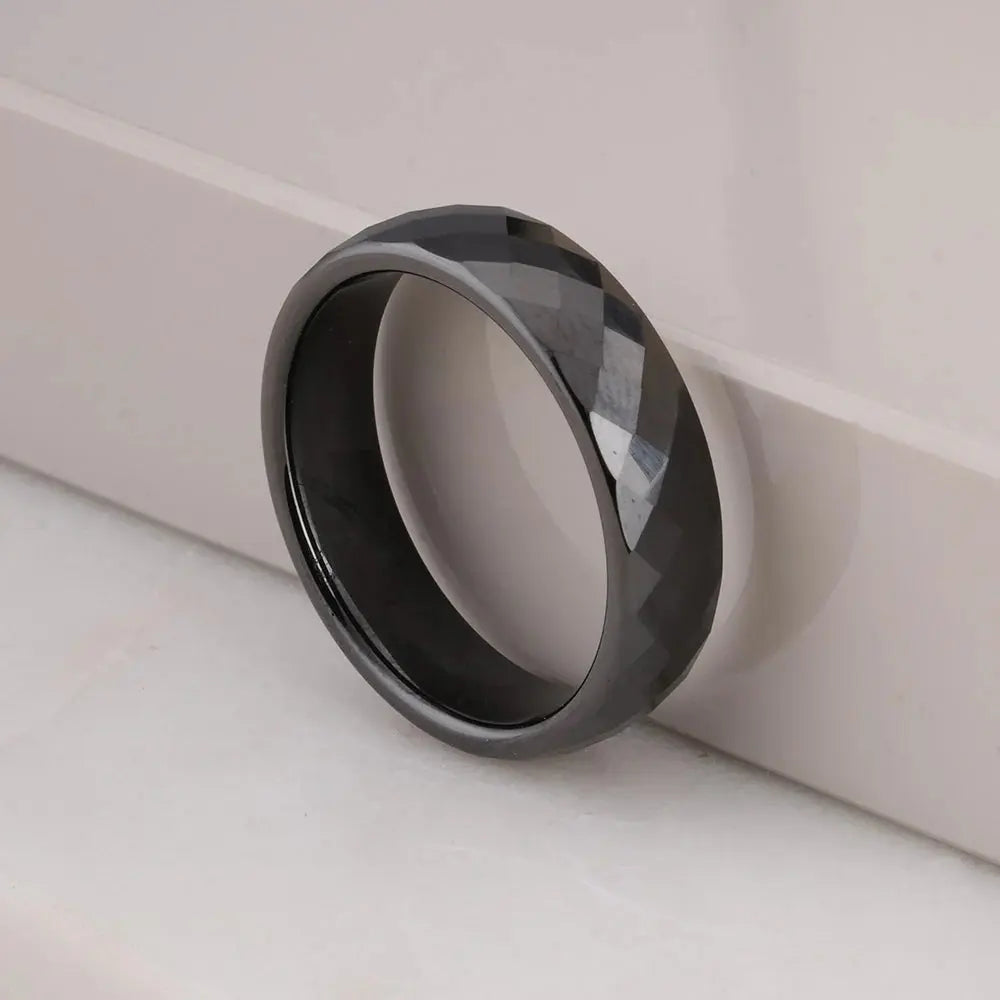Obsidian Facet Ring | Salty