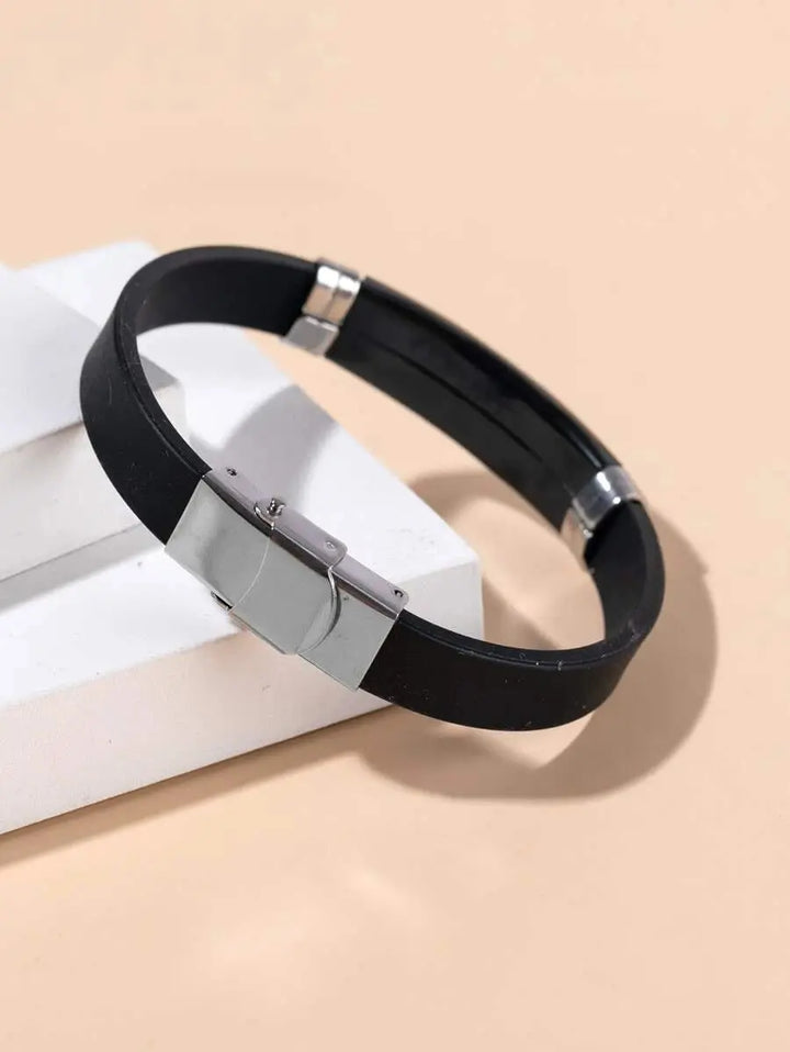 Obsidian Silver Bracelet