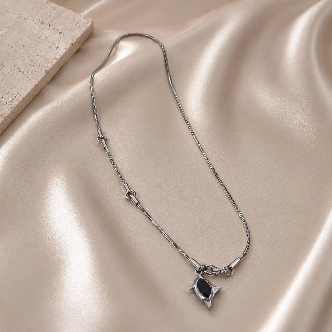Obsidian Thorn Necklace | Salty