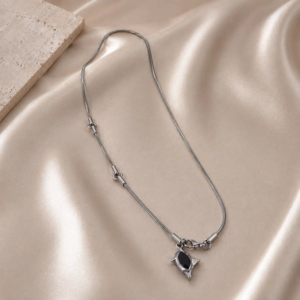 Obsidian Thorn Necklace