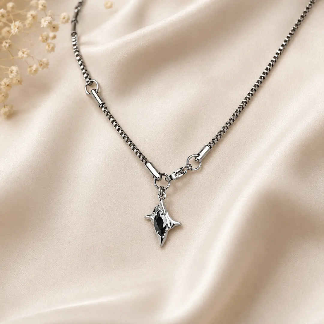 Obsidian Thorn Necklace | Salty