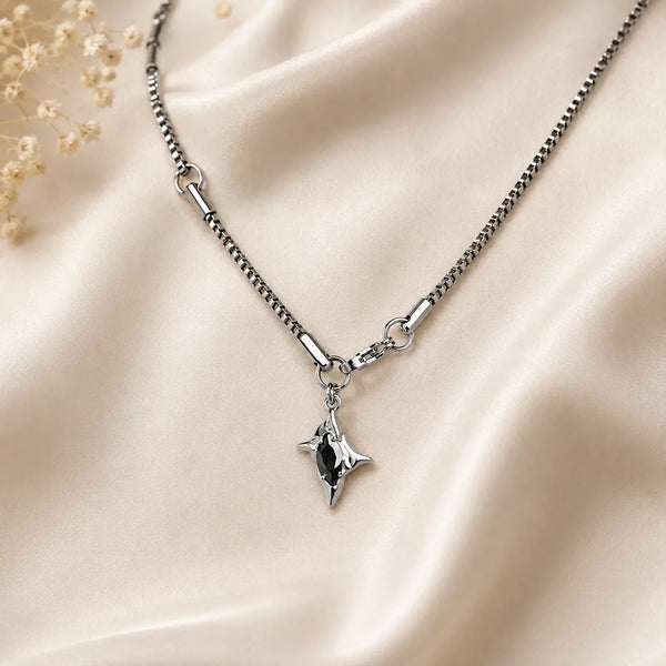 Obsidian Thorn Necklace