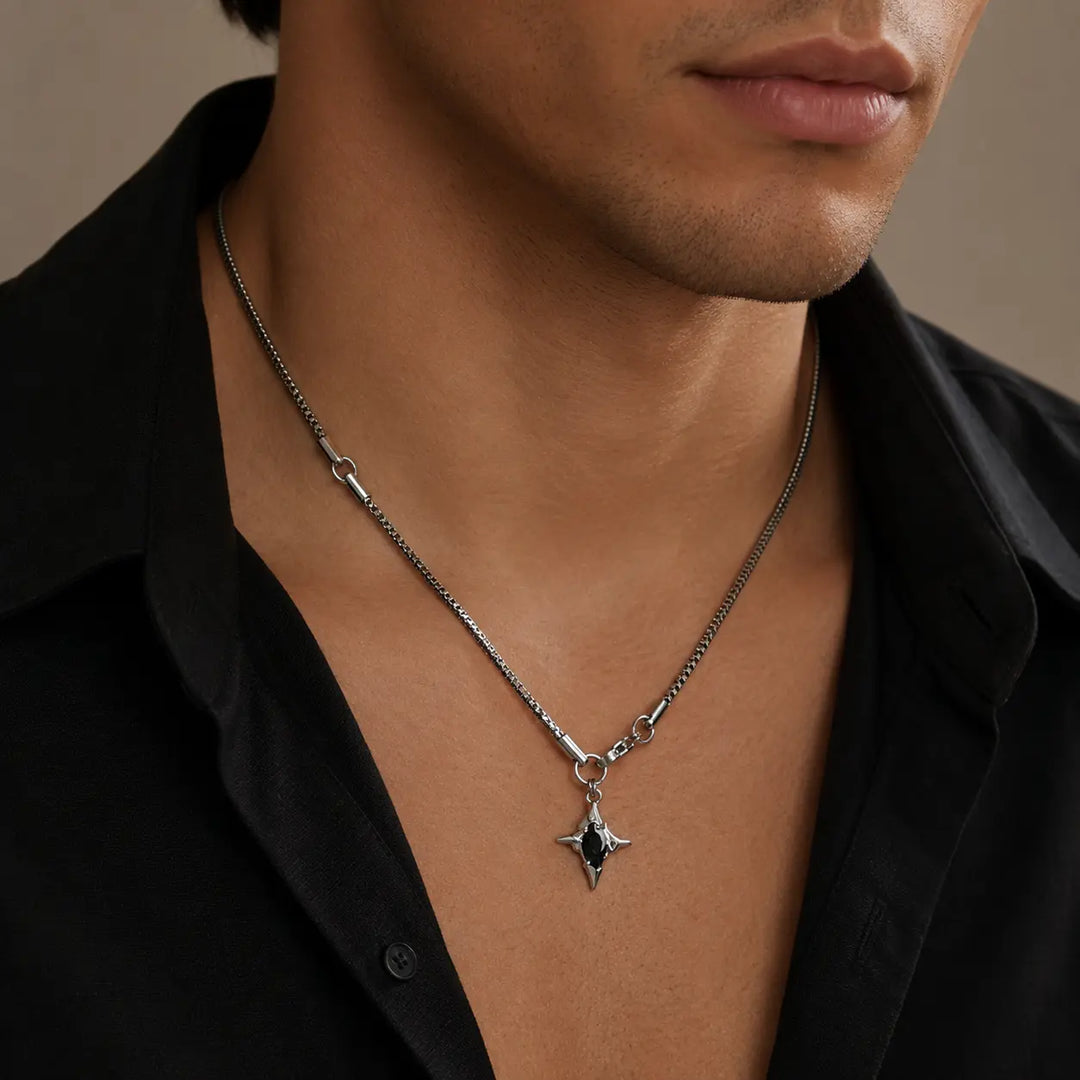 Obsidian Thorn Necklace | Salty