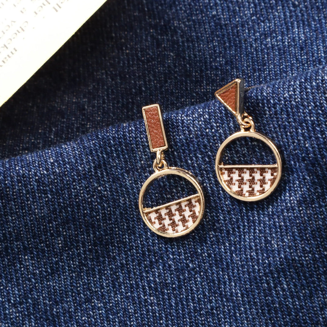 Office Check Earrings - Salty Accessories