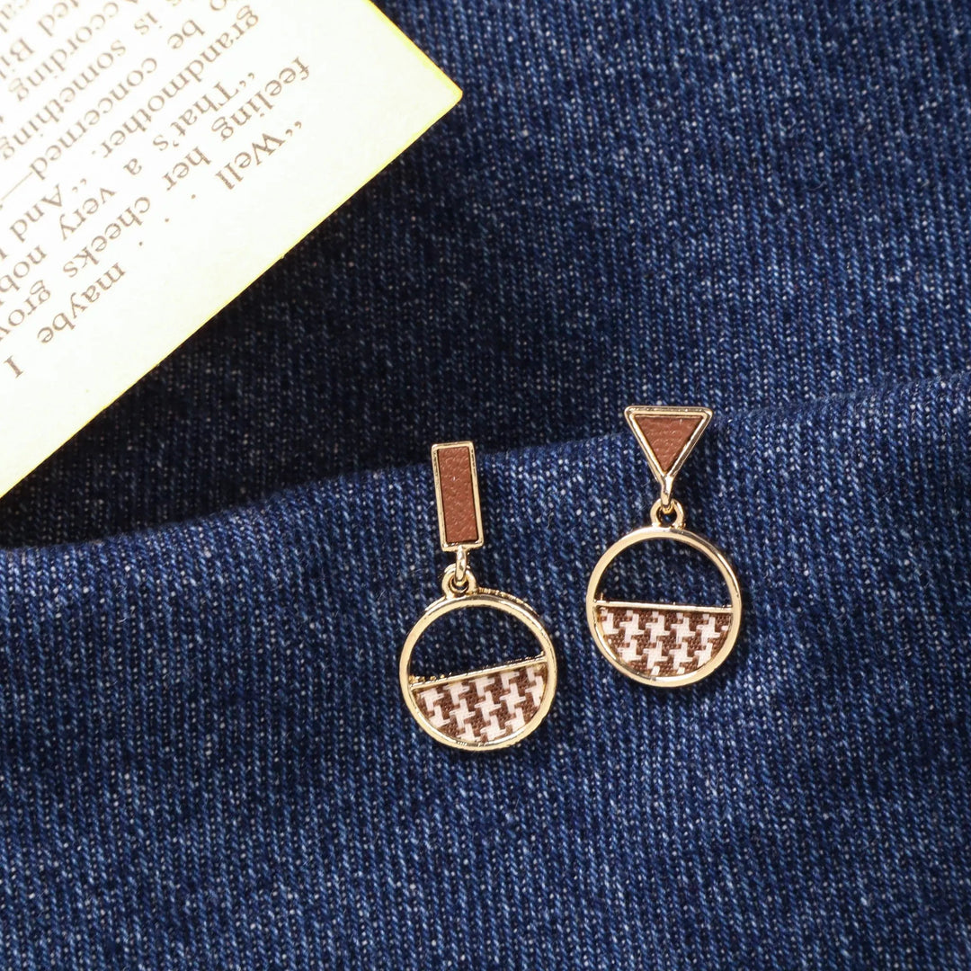 Office Check Earrings - Salty Accessories
