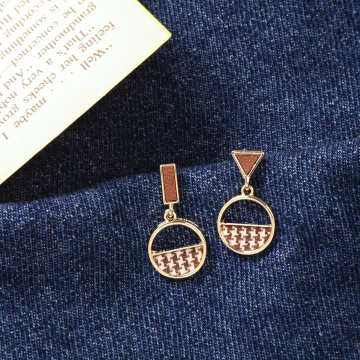 Office Check Earrings - Salty Accessories