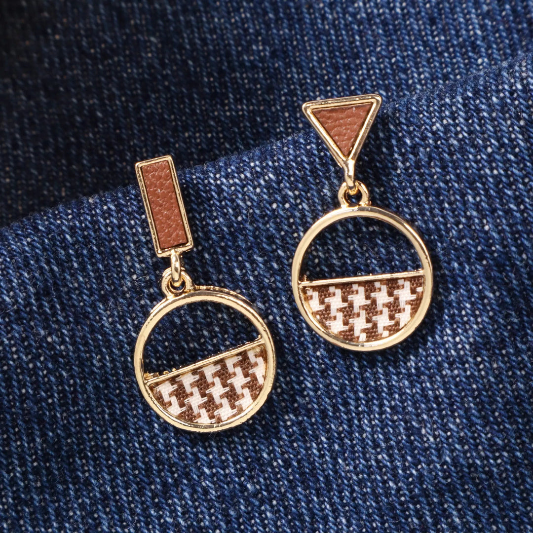 Office Check Earrings - Salty Accessories