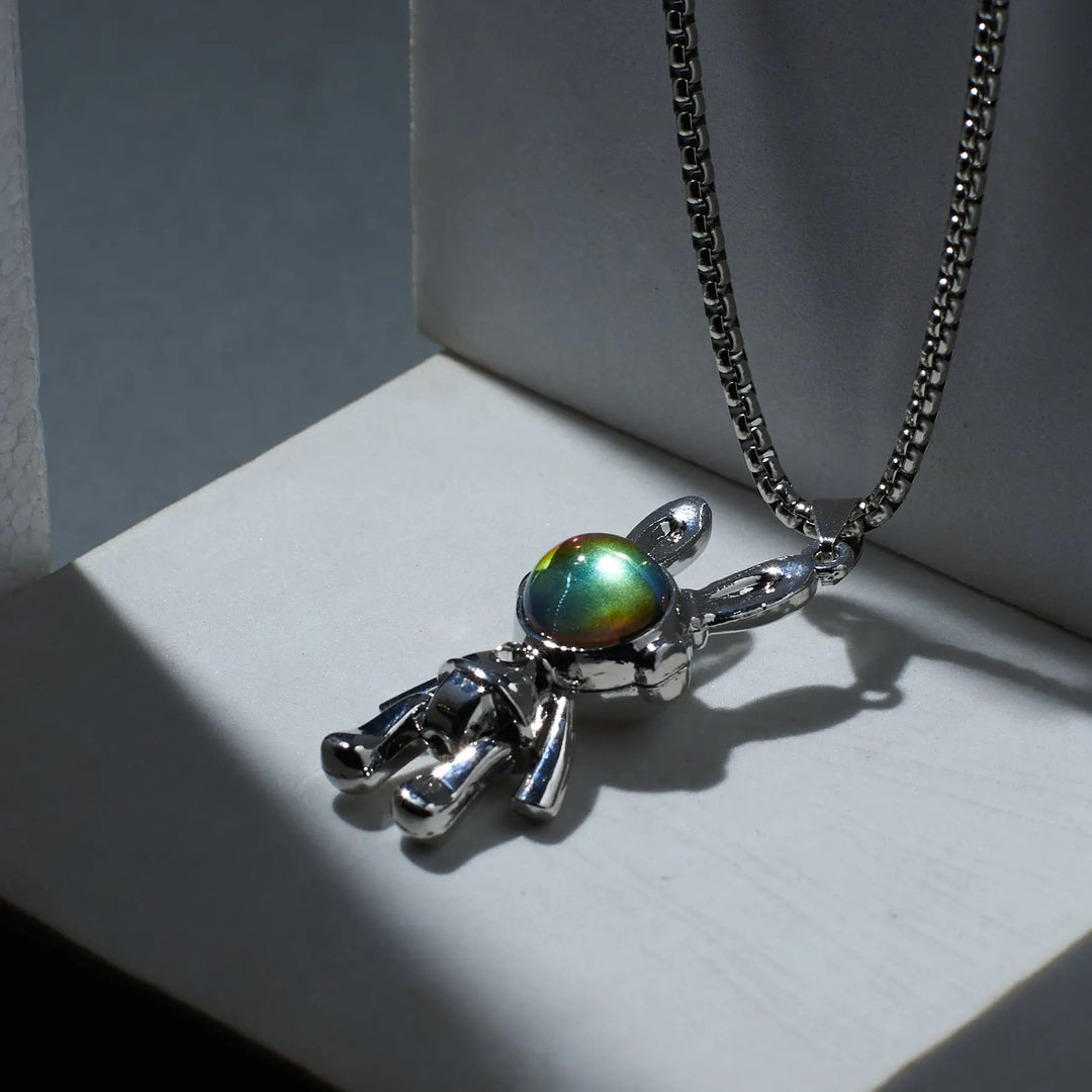 Opal Spaceman Stainless Steel Chain - Salty Accessories