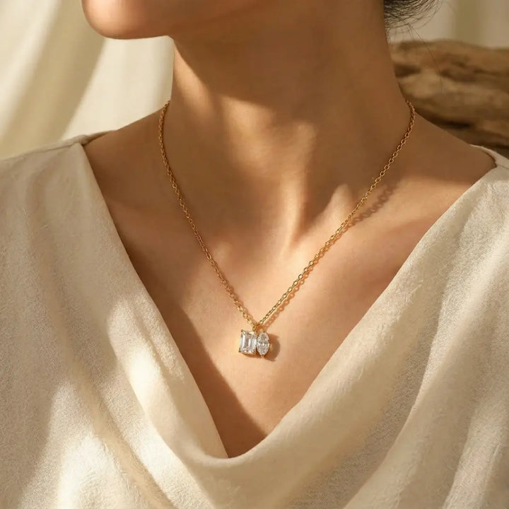 Opal Tag Earrings And Necklace Set | Salty