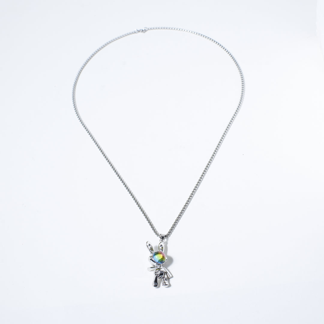 Opal Spaceman Stainless Steel Chain