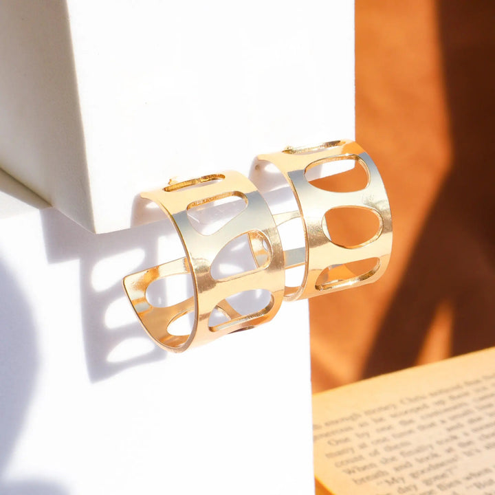 Open Gold Hoops - Salty Accessories