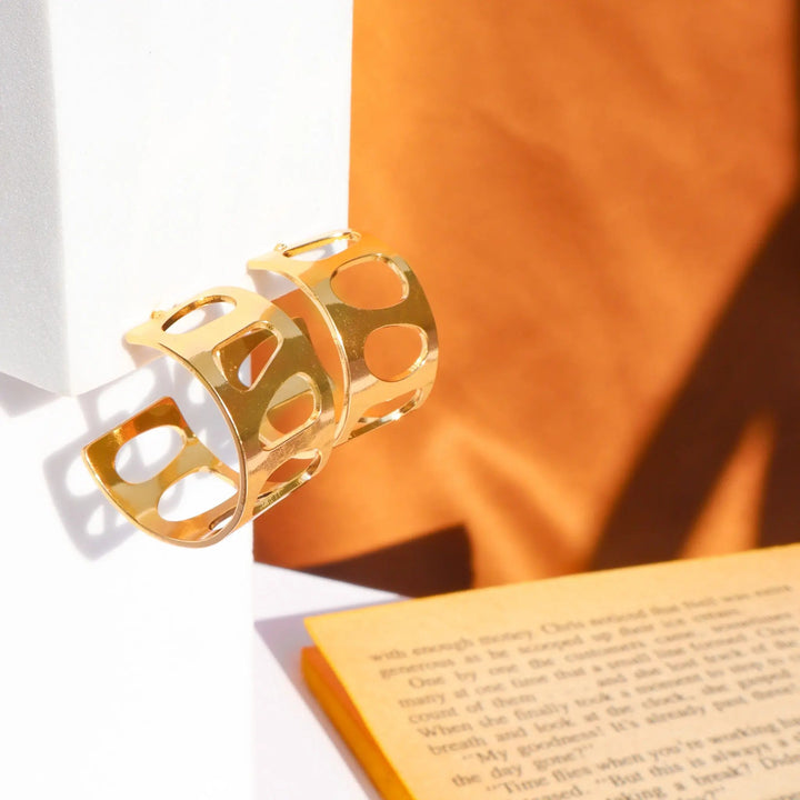 Open Gold Hoops - Salty Accessories