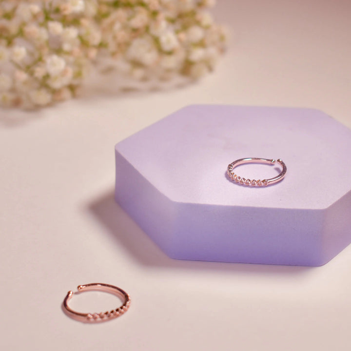 Ornate Minimal Ring - Rose Gold | Salty