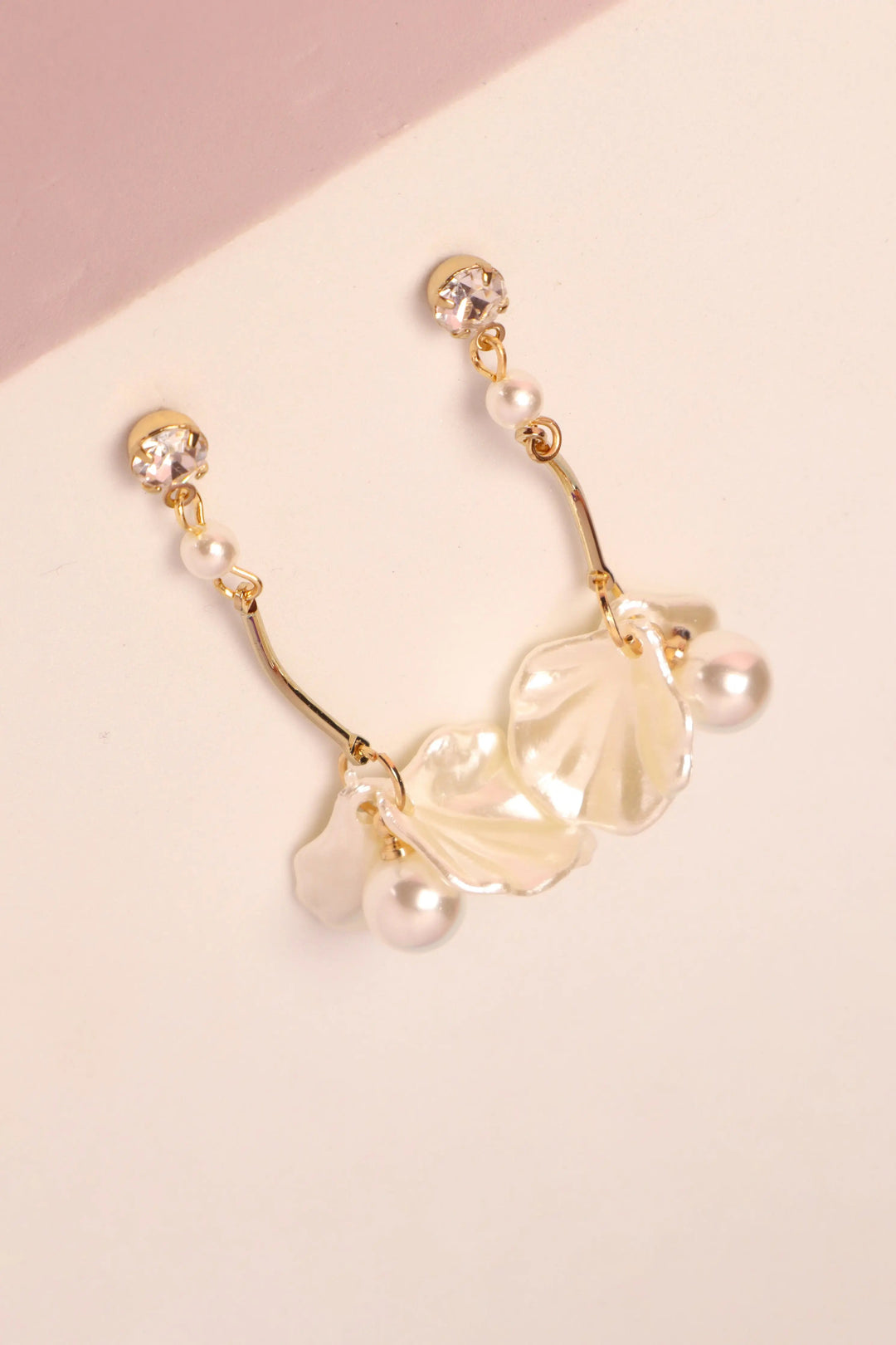 Oyster Pearl Acrylic Drop Earrings - Salty Accessories