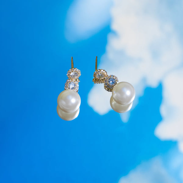 Oyster Pearl Tassel Earring