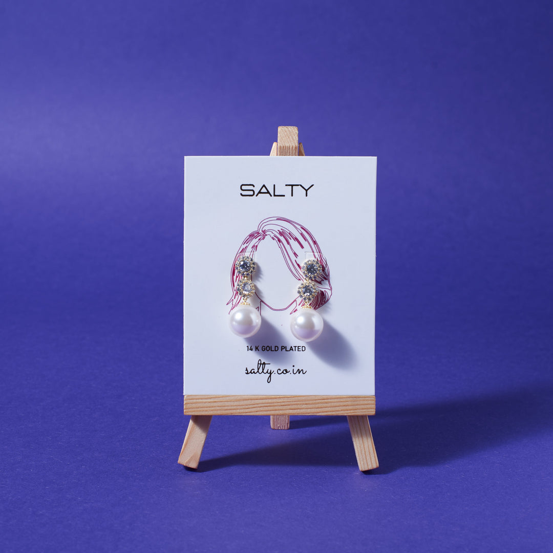 Oyster Pearl Tassel Earring - Salty Accessories
