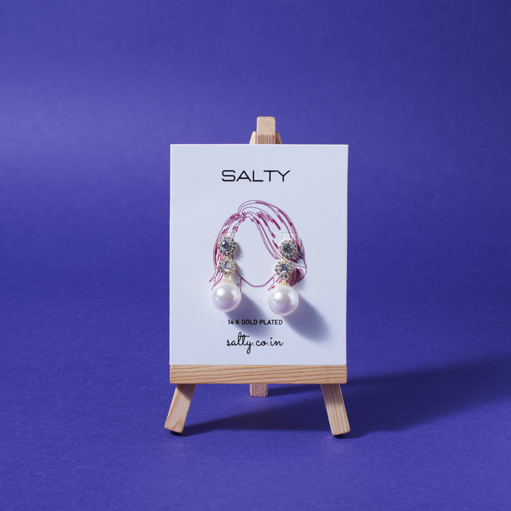 Oyster Pearl Tassel Earring - Salty Accessories