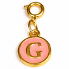 Pink Alphabet Charms