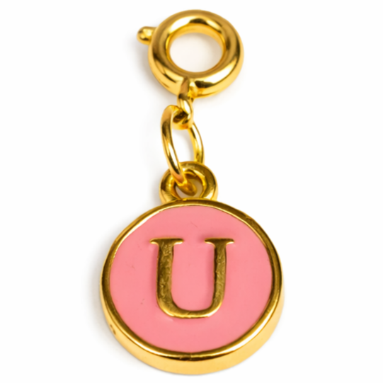 Pink Alphabet Charms