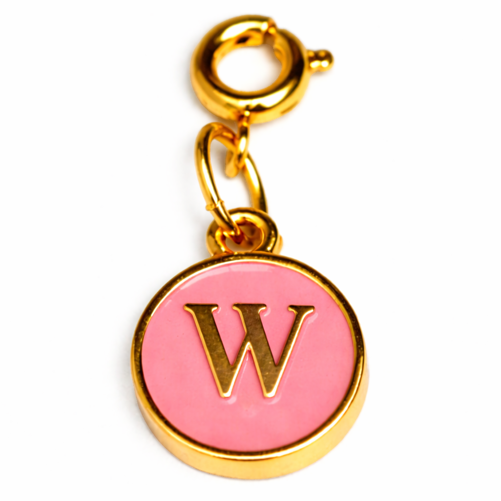 Pink Alphabet Charms