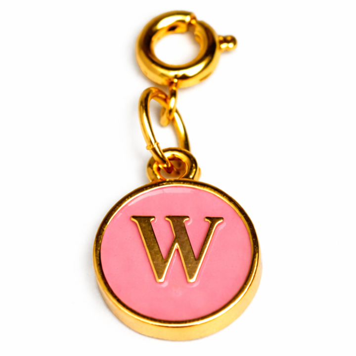 Pink Alphabet Charms