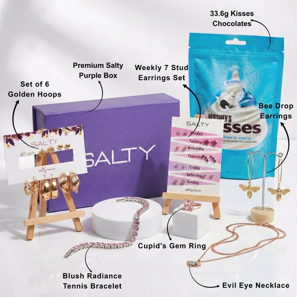 Lavish Lavender Birthday Jewellery Gift Box for Her