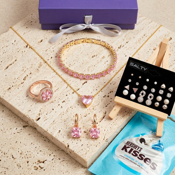 Lavish Lavender Jewellery Gift Box for Her