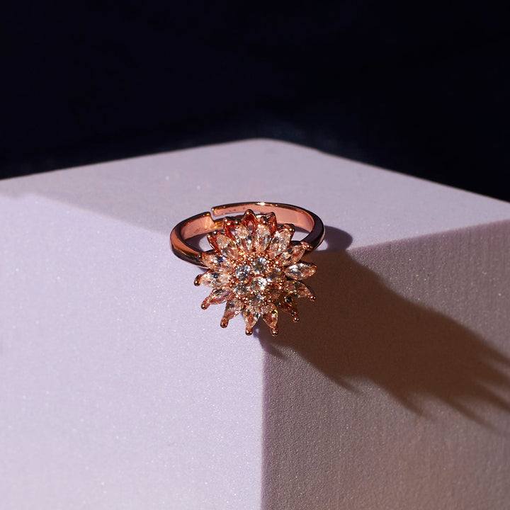 Pansy Spinner Ring