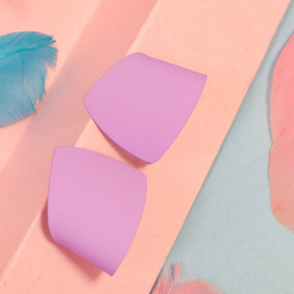 Pastel Lilac Folded Earring
