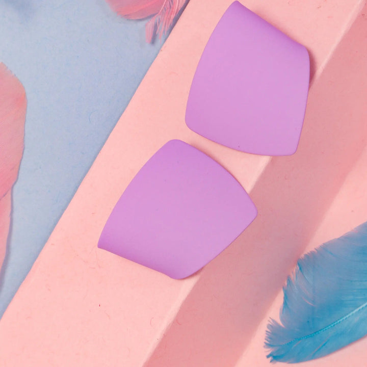 Pastel Lilac Folded Earring