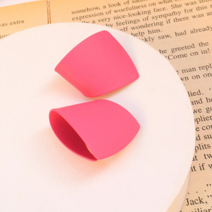 Pastel Pink Folded Hoop