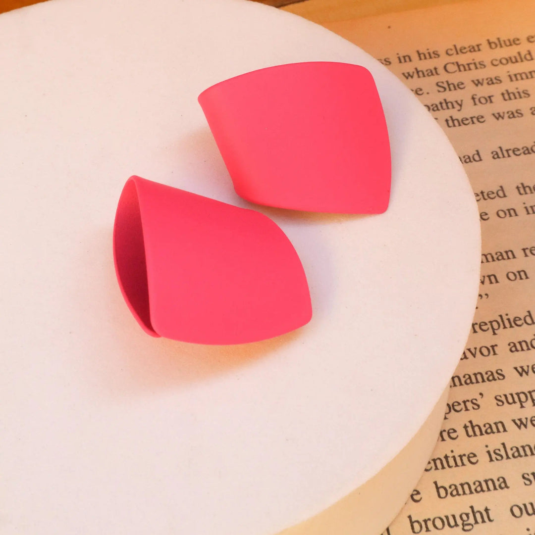 Pastel Pink Folded Hoop