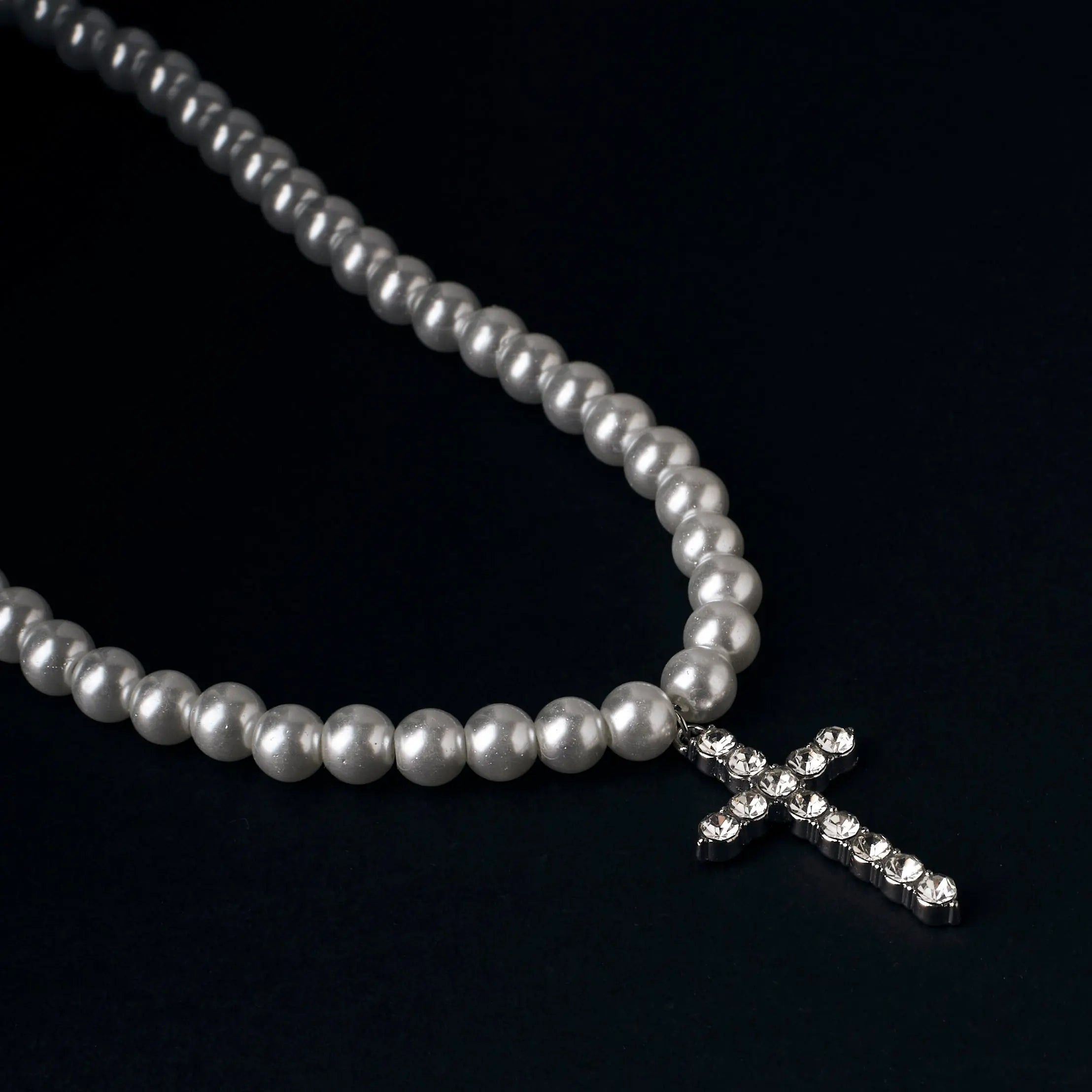 Pearl Pinnacle Cross Necklace | Salty – Salty Accessories