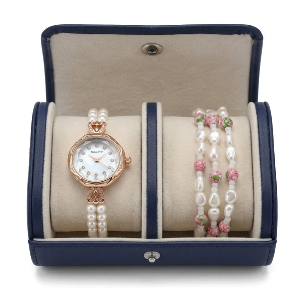 Pearly Promise Watch Bracelet Stack