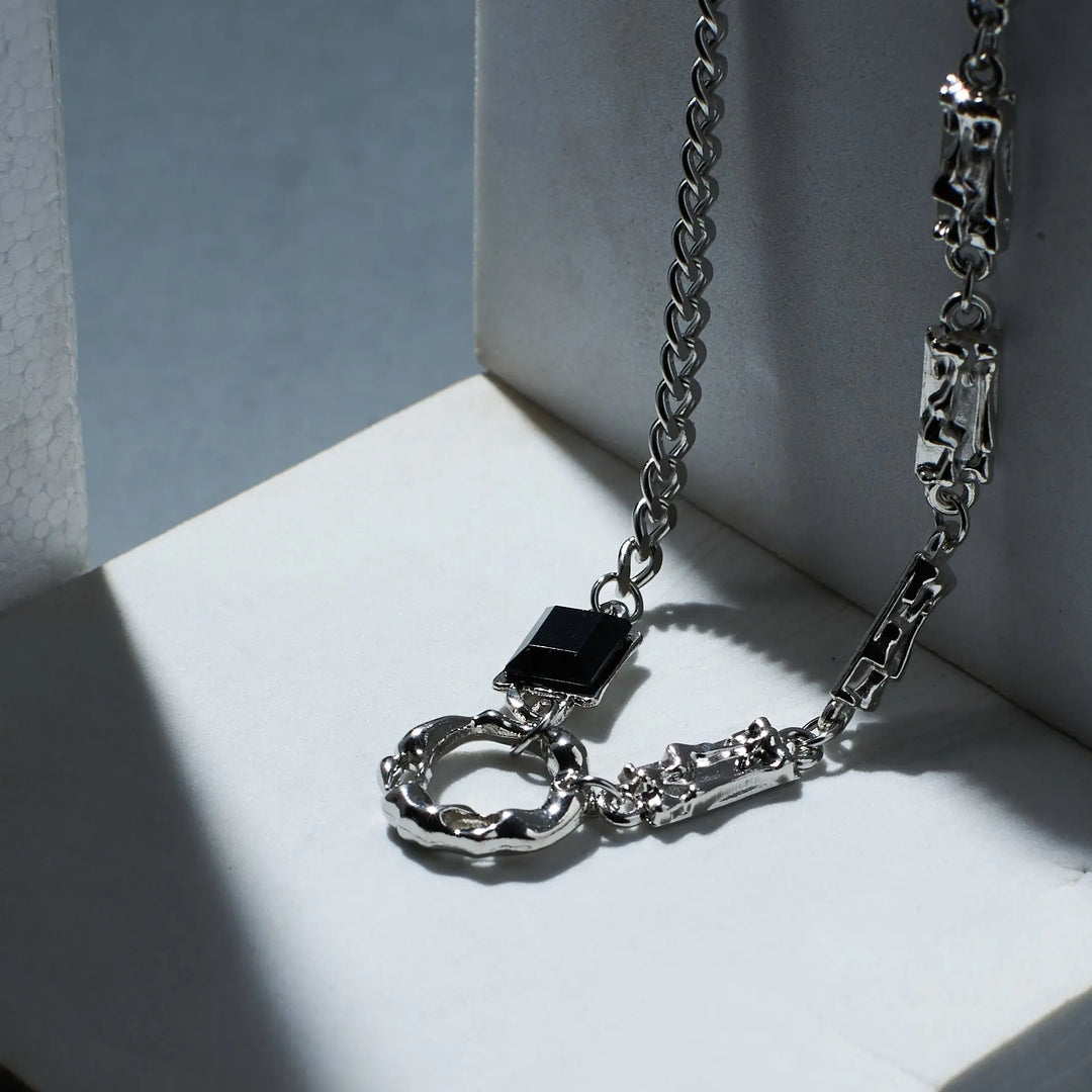 Peculiar Prism Silver Chain - Salty Accessories