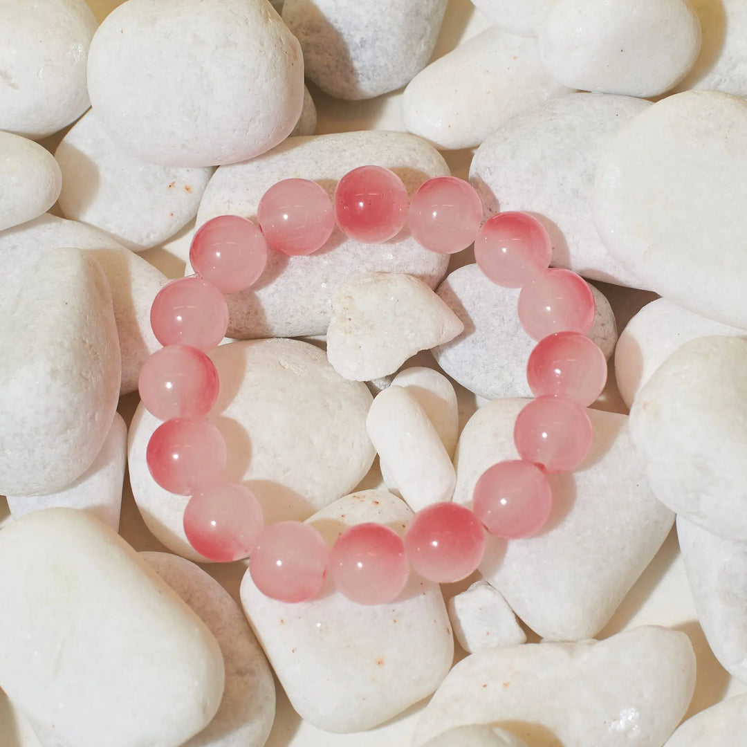 Peony Pink Beaded Band - Salty Accessories