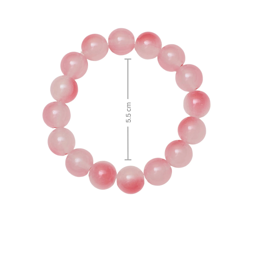 Peony Pink Beaded Band - Salty Accessories