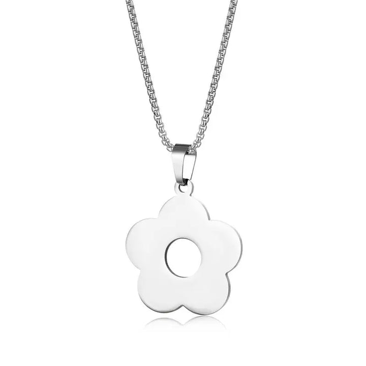 Peony Silver Necklace - Salty Accessories