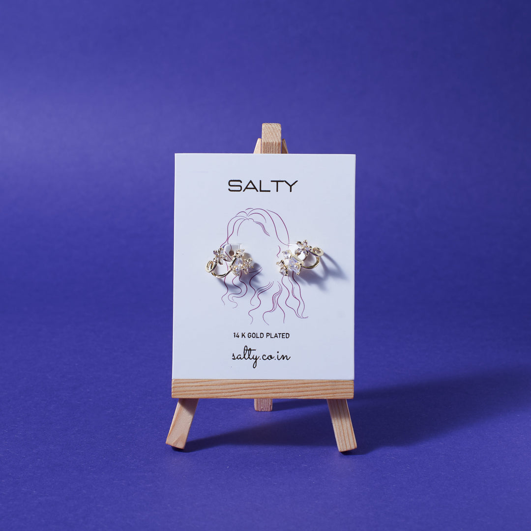Peony Periphery Earrings - Salty Accessories