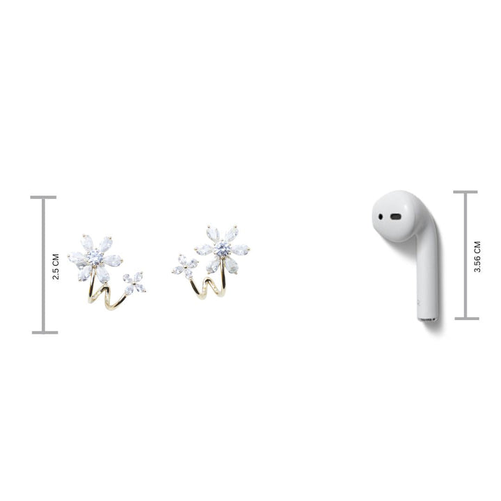 Peony Periphery Earrings - Salty Accessories