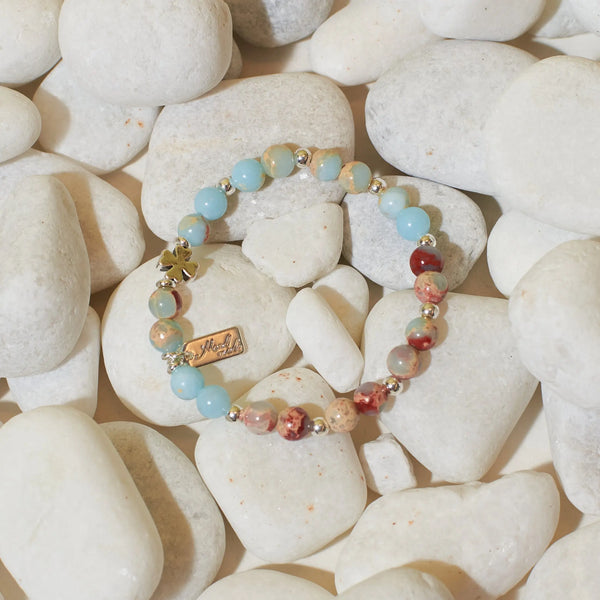 Petal and Pebbles Beaded Band