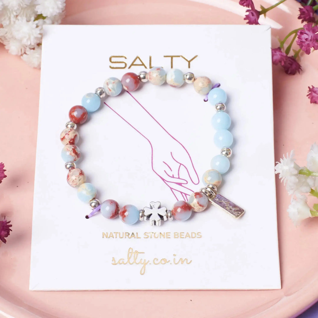 Petal and Pebbles Beaded Band - Salty Accessories
