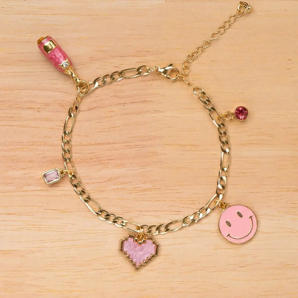 Pink Energy Charm Bracelet