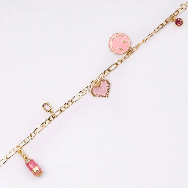 Pink Energy Charm Bracelet