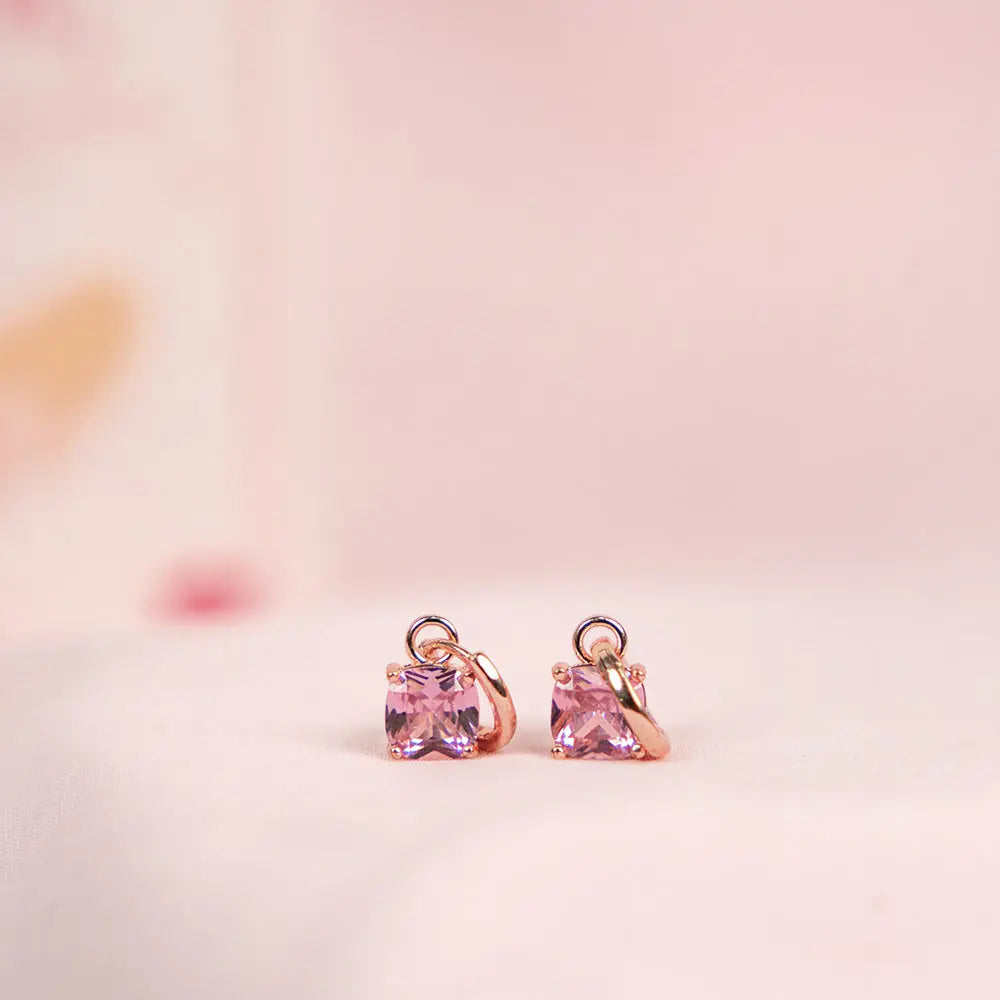 Pink Heart Dainty Necklace and Cupid&