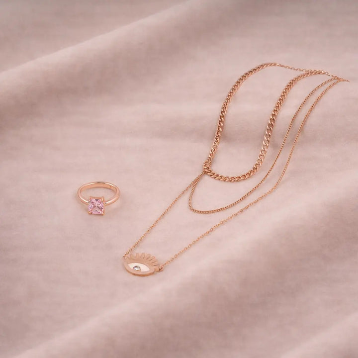 Pink Sapphire Nazar Symphony Set | Salty