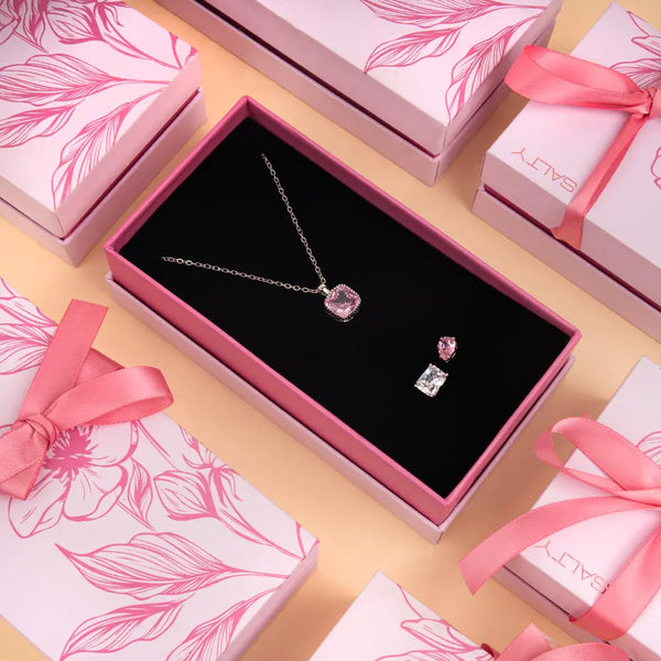 Pink Silver Soul Jewellery Set