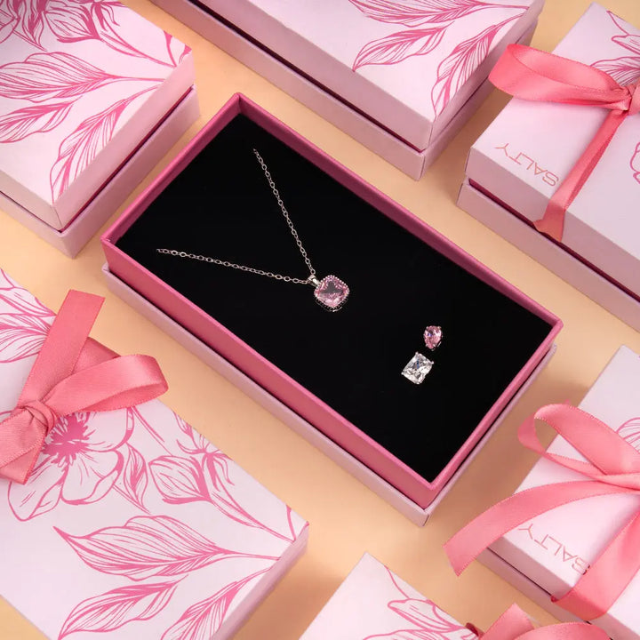 Pink Silver Soul Jewellery Set | Salty
