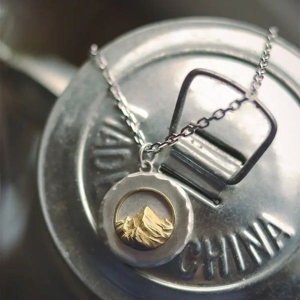 Pinnacle Mountain Medallion Necklace